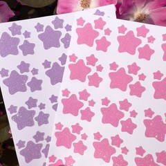 Glitter Star Sticker Sheet! – 0.25 to 0.75 inch