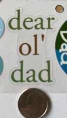 FATHER KNOWS BEST Phrase Cafe Mylar Stickers(24pc)Sticko•Fishing•Dad•King •Papa