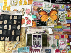 #365 – FAMILY FLOWERS BUTTERFLIES STICKER & EMBELISHMENT LOT JOLEE’S K&CO & MORE