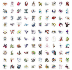 60 Pcs Kawaii Pokemon Stickers Waterproof Vinyl Graffiti Anime Decals Set
