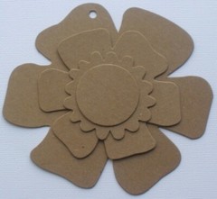 FLORAL CHiPBOARD ALBUM KIT – Flower Pages Raw Bare Unfinished Die Cuts – 8 Page