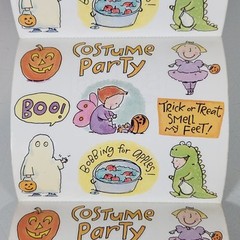 Vintage Frances Meyer Halloween Costume Party Sticker Roll Lot of 16 Sheets READ