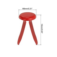Brads for Paper Crafts, 150 Pcs Red Metal Round Paper Fasteners, 16 mm