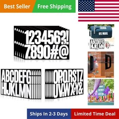 288 Pieces 18 Sheets Letter Stickers,Self Adhesive Vinyl Waterproof Mailbox N…