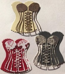 CORSET/BUSTIER Die-Cuts(6pc)2-1/4″x 2-3/4″Lingerie•Wedding•Stripper •Dancer•Bras