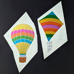Vintage Hambly Mylar Sticker Lot Rainbow Colors Animals Insects Star Cloud Kite