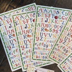 Huge Lot Vintage Susan Branch Alphabet Stickers Sheets 8.5 x 11 Plus Others