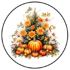 PUMPKIN TREE HALLOWEEN FALL AUTUMN ENVELOPE SEALS LABELS STICKERS PARTY FAVORS