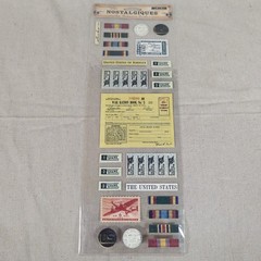 Nostalgique Stickers Lot of 3 Rebecca Sower Scrapbook Ephemera Transparent