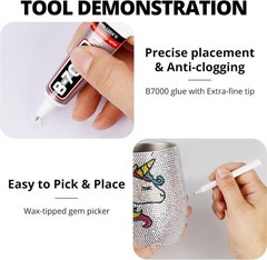 All-in-One 33000 Piece Rhinestone Set with B7000 Glue – Perfect for Crafting