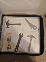 Crop instyle psb 3 ring binder W/ Family friends & home cutouts & Stickers