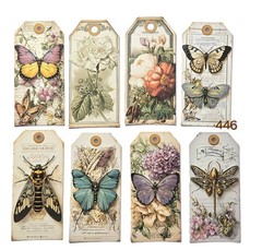 Handmade Junk Journal Tags Ephemera Scrapbook Embellishments