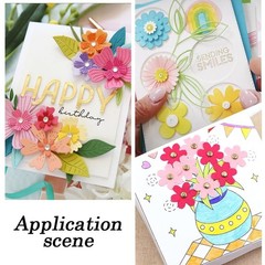 200 PCS Flower Paper Fasteners Multicolor Iron Metal Split Pins for Crafts