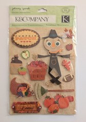 Johnny Yanok Fall Harvest Grand Adhesions Scrapbooking Stickers By K&Company