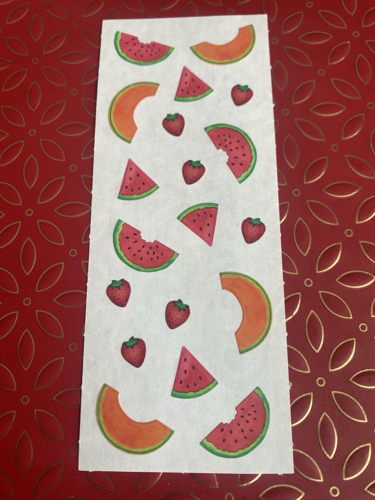 Vintage Creative Memories Summer Fruits Sticker Strip