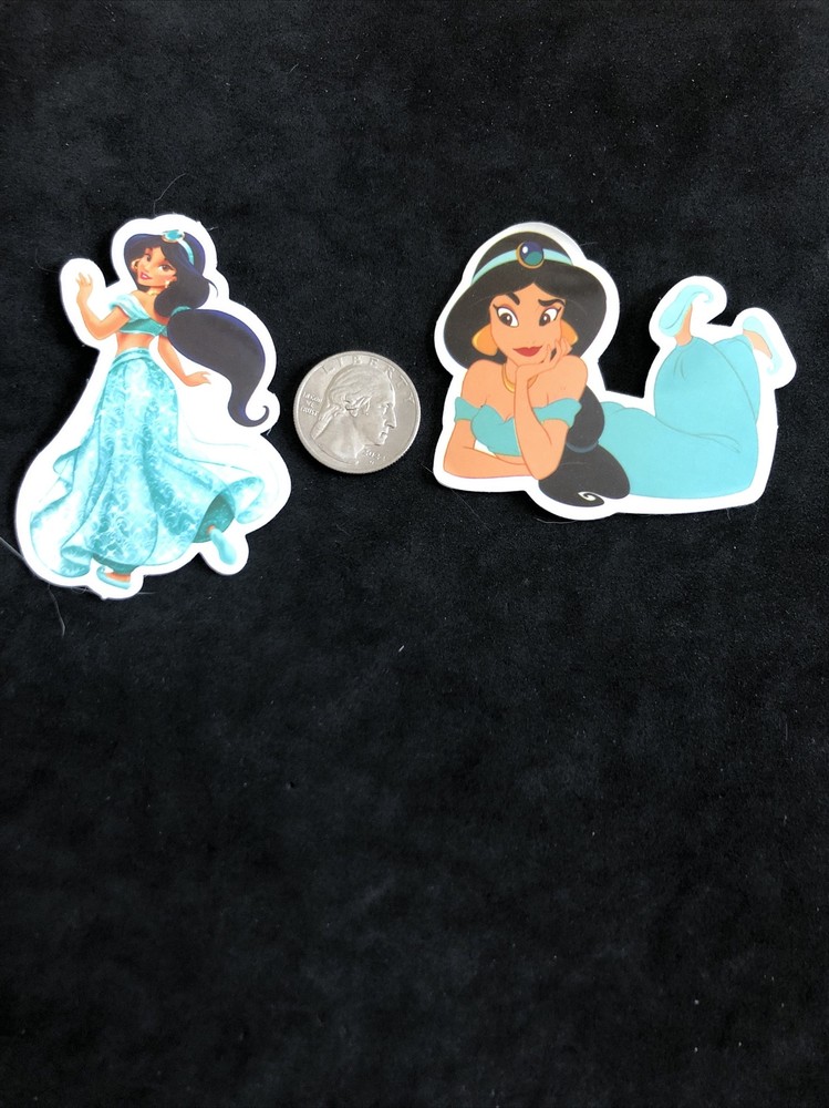 Disney Stickers – Aladdin, Jasmine lot of 2 Stickers