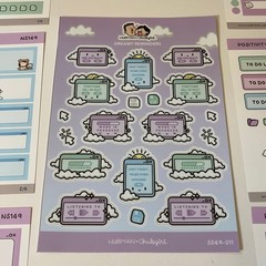 Hubman & Chubgirl Positivity Pop-Ups Planner Kit & Dreamy Reminders Stickers Set