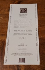 PSX Designs Collectible Vintage Sticker Sheet ~ Grapevines & Wine. (2002)