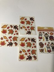Vintage Fall Thanksgiving Stickers 7 Sheets 4 Are New In Package 1998 Beistle Co