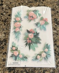 6 Packs The Paper Studio HOLIDAY Acetate Dimensional Stickers Glitter Christmas