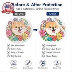 Bleidruck 36 Sheets A4 Size Crystal Clear Vinyl Sticker Sheets Self-Adhesive Ove