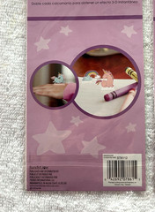 2 pkg SandyLion Pop-Up Stand Up Stickers 3D Effect Unicorn Rainbow NIP decal