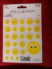Lot Of 6 Stick-a-bilities The Paper Studio Stickers Sunflowers Smiley Faces…