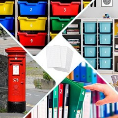 Clear and Readable 1200 PCS Number Stickers for Mailboxes & Organizers