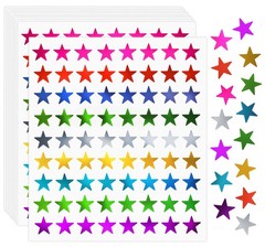 Star Metallic Stickers, 2520 PCS, 0.6″ Foil Stars for Kids Reward & Behavior …
