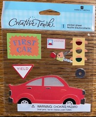 RARE CREATIVE TOUCH ~ First Car ~ License Keys Learn To Drive St Signs Stickers