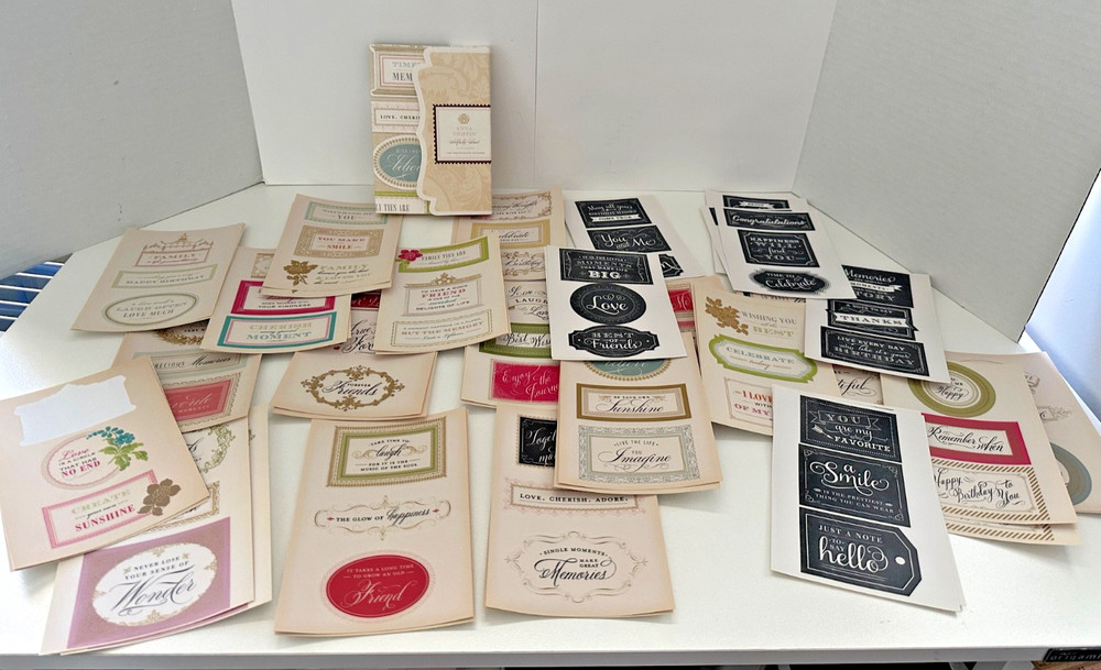 Anna Griffin Artfully Said Vellum Quote 143 Stickers – AG 528 New – Scrapbooking
