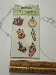 American Traditional Designs Cottage Lil’ Charms Embellishments 6PC Scrapbooking