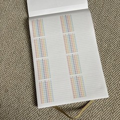Home Planner Sticker Book Pack of 15 Assorted Sizes Gold Foil Stamping