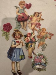 80+ Vintage Valentine Ephemera Lot Cupid Cherub Victorian Journal Mixed Media