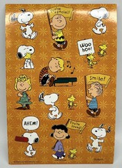 Peanuts Characters Stickers Snoopy Charlie Brown Encouragements 1 Sheet 13 Stkrs
