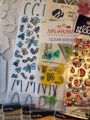 Lot of 16 Packages of Scrapbook Stickers Flowers Girl Scouts Ladybugs Stars New