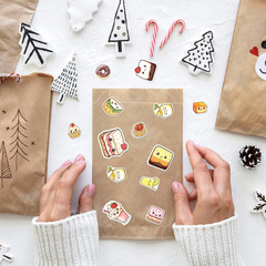 108Pcs Food Stickers Pack for Scrapbooking, Water Bottles, Laptops, and More