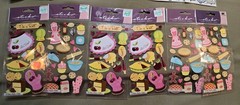 Mixed Lot – Craft Scrapbooking Stickers & Embellishments – Baking & Family Theme