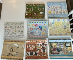 CREATIVE MEMORIES DONE WITH ONE LOT OF 8 Sealed Paper & Die Cut Shapes