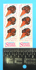 Vintage 1984 Illuminations Sweet Scents Chocolate Ice Cream Scented Stickers