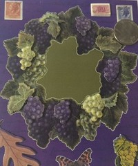 GRAPEVINE 3-D Dimensional FRAME(7pc)The Paper Studio Leaves•Grapes•Stamps•Nature