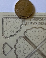 SILVER FANCY PHOTO CORNER Outline Stickers(4”x9”)Starform •Memories•Card Making