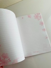 Japanese Sakura Stationery Set 5pcs Letter Paper Stickers Mini Card Kawaii Pink