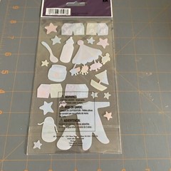 Sticko- Vellum Stickers Baby Boy Prints – Handprints Footprints Baby Shower