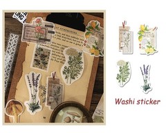 Vintage Scrapbook Supplies 260 PCS – 120 Matte Papers, 80 Washi Stickers, 20