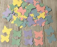 Pastel Butterfly Confetti Wedding Birthday Baby shower Decorations
