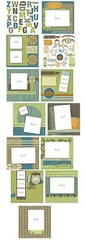 NEW Your Story 8×8 scrapbook kits album cover double sided pages stickers