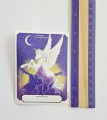 Vtg Whisper The Winged Unicorn Bookplate Sticker 1985 Wizard Curse Of The Dragon