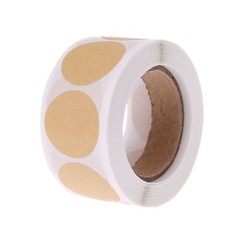 Kraft Paper Round Label Diameter 2.5cm Handmade Baby Shower Guest