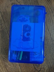 Blue Scholastic Book Fair Pencil Case Stickers Erasers 1990s 2000 W Book Stine